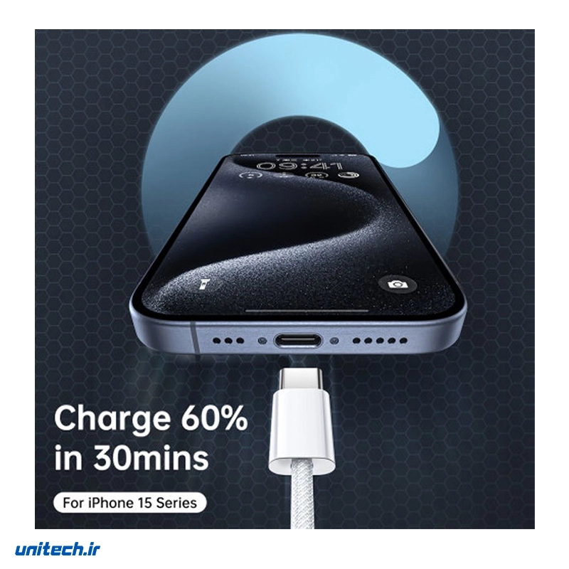 کابل دو سر تایپ سی فست شارژ 60 وات مک دودو CA569 طول 1 متر4